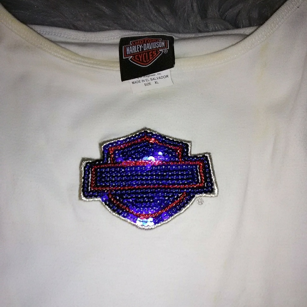 XL Harley Davidson Tank Top with interior bra